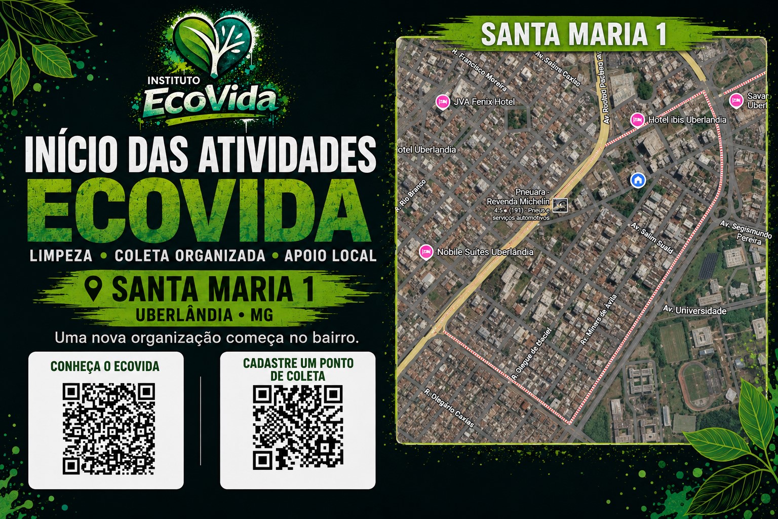 Proposta comunitária do Instituto EcoVida para o Santa Maria